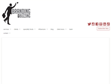 Tablet Screenshot of brandingandbuzzing.com